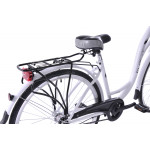 Mestský bicykel 28 Fuzlu Arizona S-3 Biely